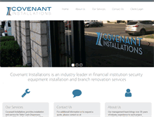 Tablet Screenshot of covenantinstallations.com